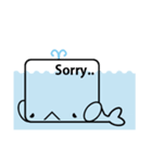 [Okim]アルビノクジラ'Whaly'（個別スタンプ：40）