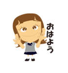 女子学生の学校生活（個別スタンプ：4）