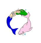 かんたん誉めことば、人魚とお友達（個別スタンプ：23）