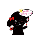 Black poodle and its friends（個別スタンプ：9）