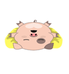 キキ、キュートなピンクの子ブタ（個別スタンプ：27）