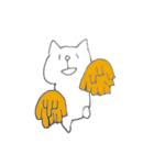 ゆるいしろねこスタンプ（個別スタンプ：27）