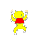 ねこ夫イエロー （ネコオイエロー）（個別スタンプ：32）