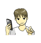 普通男子の表情豊かな日常生活(少年、大人)（個別スタンプ：2）
