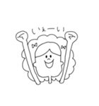 シンプルガールとうさぎさん。（個別スタンプ：39）