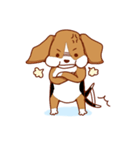 子犬のビーグル（個別スタンプ：7）