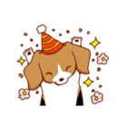 子犬のビーグル（個別スタンプ：21）