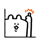 すみでつぶやくクマ（個別スタンプ：5）