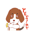 ビーグル犬捜査官かるび＆トイプーぐり子（個別スタンプ：1）