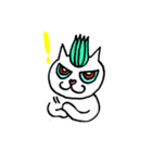 リーゼント猫（個別スタンプ：4）