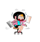Busy Busy Salary Girl（個別スタンプ：9）