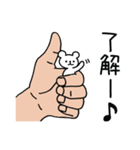 手乗りくまちゃん1（個別スタンプ：1）
