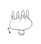 ただのうさぎ（個別スタンプ：4）