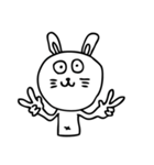 やる気ゼロの白うさぎ（個別スタンプ：31）