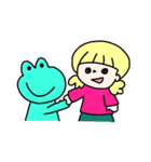 かえるの子コートニー（個別スタンプ：34）
