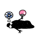 真っ黒おばけ（個別スタンプ：32）
