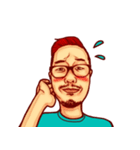 Uncle Choi ＆ Janvier（個別スタンプ：34）
