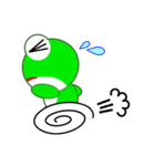 pretty frogs 緑バージョン（個別スタンプ：28）