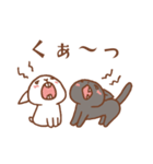 白うさちゃんと黒ねこくん（個別スタンプ：32）