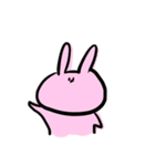 たけはらさんのピンクのうさぎさん（個別スタンプ：1）
