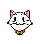 白い子猫フランネル（個別スタンプ：1）