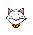 白い子猫フランネル（個別スタンプ：3）