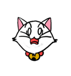 白い子猫フランネル（個別スタンプ：7）