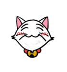 白い子猫フランネル（個別スタンプ：8）