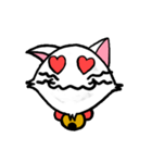 白い子猫フランネル（個別スタンプ：9）