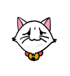 白い子猫フランネル（個別スタンプ：10）