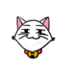 白い子猫フランネル（個別スタンプ：11）