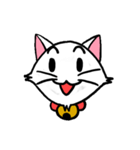 白い子猫フランネル（個別スタンプ：12）
