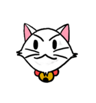 白い子猫フランネル（個別スタンプ：13）