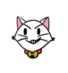 白い子猫フランネル（個別スタンプ：14）