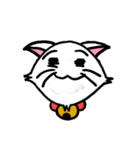 白い子猫フランネル（個別スタンプ：15）