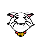白い子猫フランネル（個別スタンプ：17）