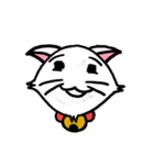 白い子猫フランネル（個別スタンプ：18）