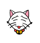 白い子猫フランネル（個別スタンプ：19）