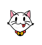 白い子猫フランネル（個別スタンプ：22）