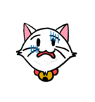 白い子猫フランネル（個別スタンプ：23）