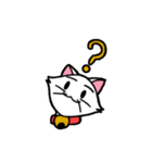 白い子猫フランネル（個別スタンプ：26）