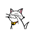 白い子猫フランネル（個別スタンプ：28）