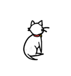 白い子猫フランネル（個別スタンプ：34）