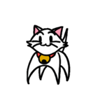 白い子猫フランネル（個別スタンプ：35）
