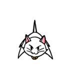 白い子猫フランネル（個別スタンプ：38）