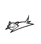 白い子猫フランネル（個別スタンプ：39）