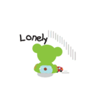 グリーンベイビーベアーのクローバー（個別スタンプ：13）