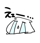 白いのと桃いののぬるいお返事（個別スタンプ：9）