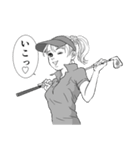 GOLF ゴルフ漫画風スタンプ（個別スタンプ：34）