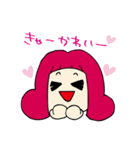 かわいいぶりっこ女の子（個別スタンプ：5）